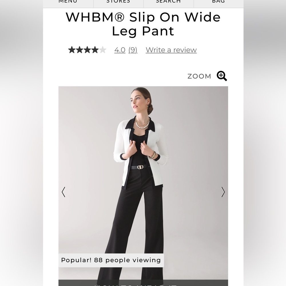 NWOT wide leg trousers